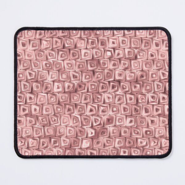 Item preview, Tiny Pink Rose Squiggly Swirly Spiral Squares designed and sold by James-Cole.