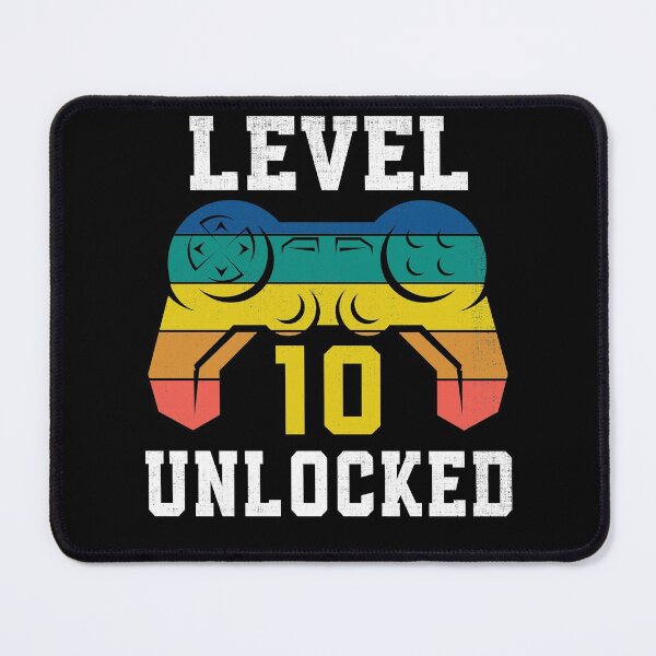Item preview, Level 10 Unlocked, 10th Gamer Birthday Distressed designed and sold by Fabvity.