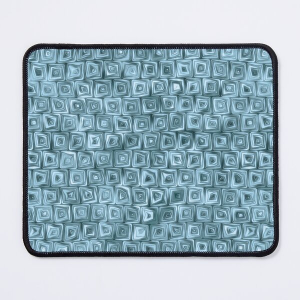 Item preview, Tiny Turquoise Squiggly Swirly Spiral Squares designed and sold by James-Cole.