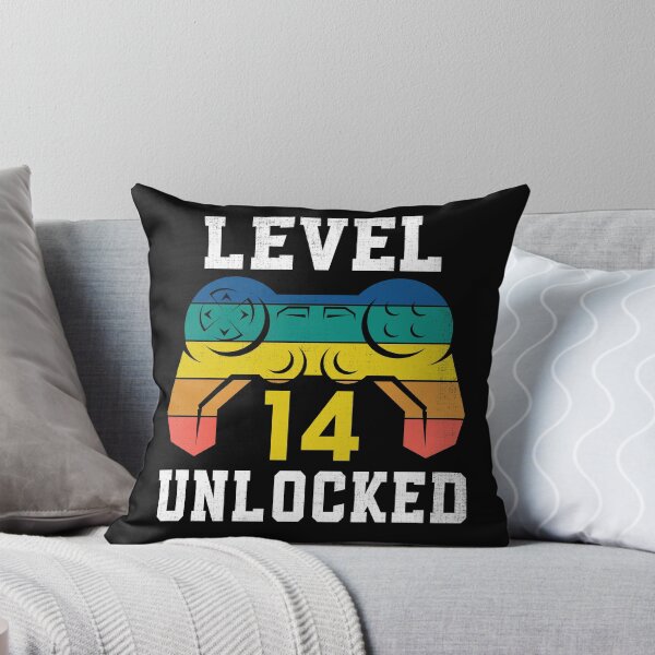 Item preview, Level 14 Unlocked, 14th Gamer Birthday Distressed designed and sold by Fabvity.