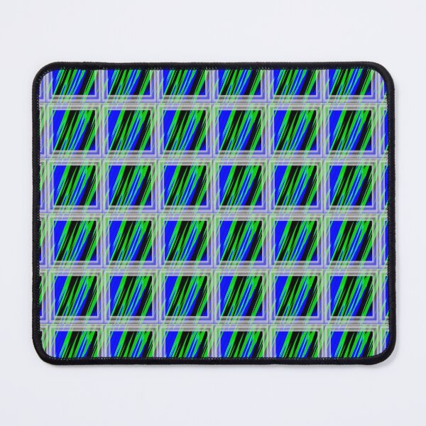 Item preview, White frame with Diagonal Neon-Green-Blue-Black lines by Iritof designed and sold by iritof.