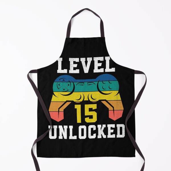 Item preview, Level 15 Unlocked, 15th Gamer Birthday Distressed designed and sold by Fabvity.