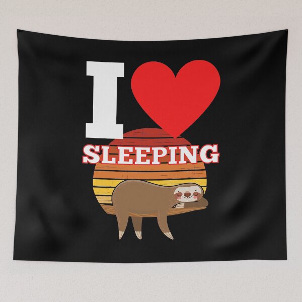 Item preview, I Love Sleeping Funny Lazy Sloth T-shirt designed and sold by RGRamsey.
