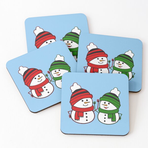 Item preview, His and Her Snow People Snowman Snowwoman designed and sold by janraydesigns.