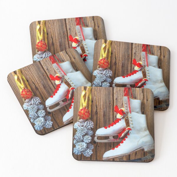 Item preview, Ice Skates And Red Ornament designed and sold by Garry Gay.
