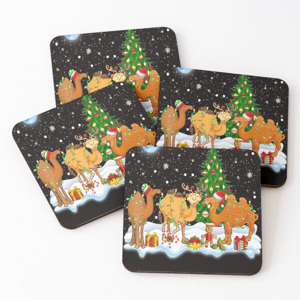 Item preview, Santa Elf Reindeer Camel Funny Christmas Lights Alpaca Lover designed and sold by BrandyBare.