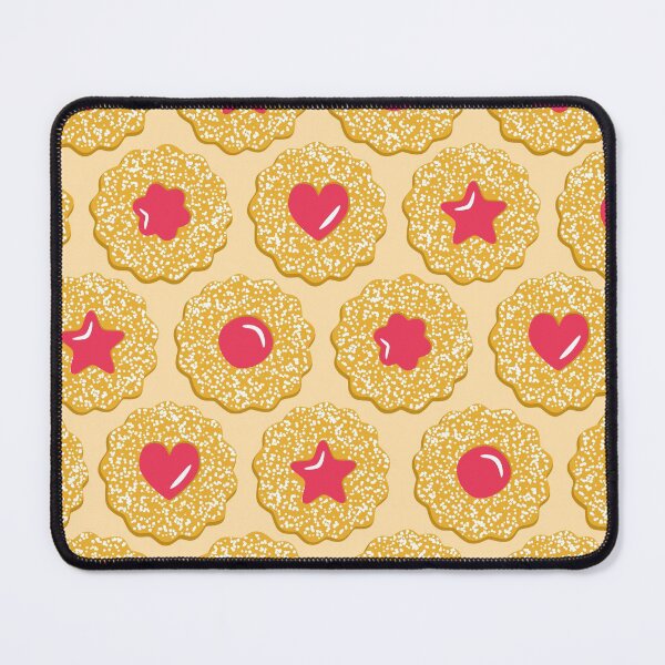 Item preview, Linzer Jam Filled Cookies Pattern Cream Colour designed and sold by cashewdays.