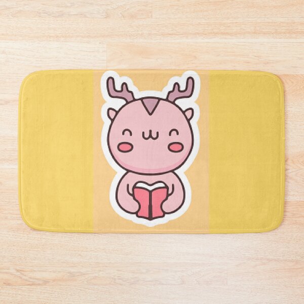 Item preview, Kawaii Deer Reading A Book - Animal Lovers Favorite Children's Decor and Apparel. designed and sold by lduke47.