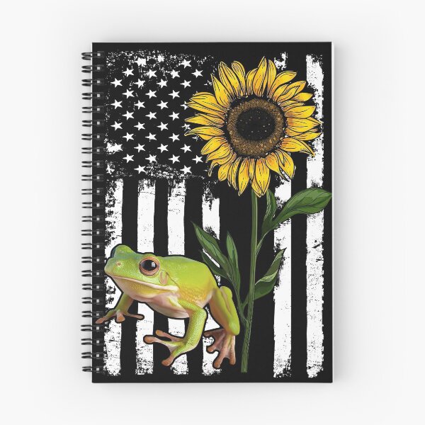 Item preview, Frog American Flag Sunflower Funny  designed and sold by HarrioBend.