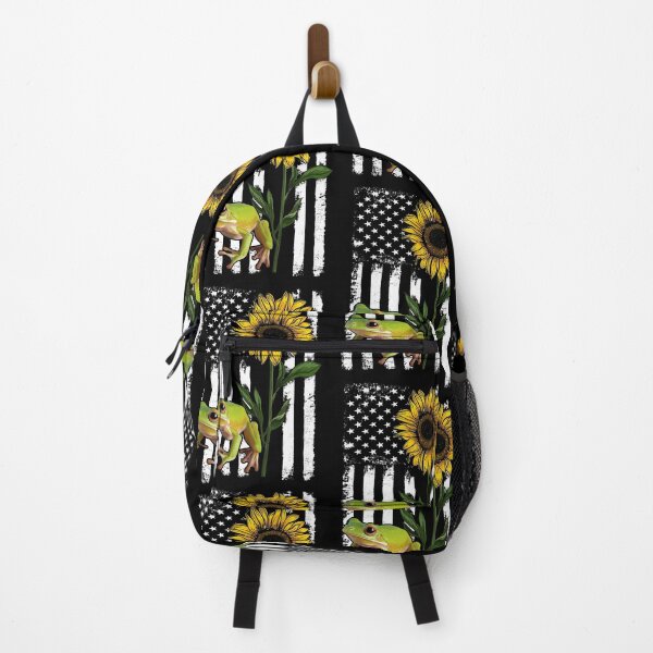 Item preview, Frog American Flag Sunflower Funny designed and sold by HarrioBend.