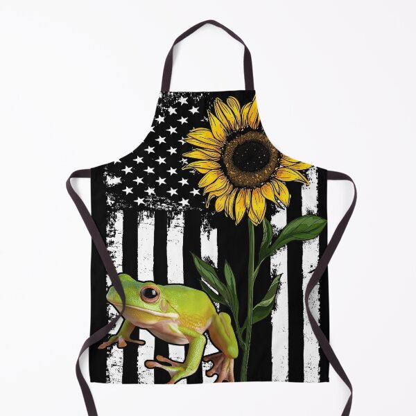 Item preview, Frog American Flag Sunflower Funny designed and sold by HarrioBend.