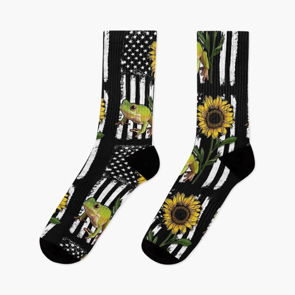Item preview, Frog American Flag Sunflower Funny  designed and sold by HarrioBend.