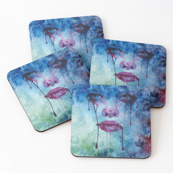 Item preview, Purple Crying Eyes Watercolor Decor designed and sold by Warrior Veteran Clothing.