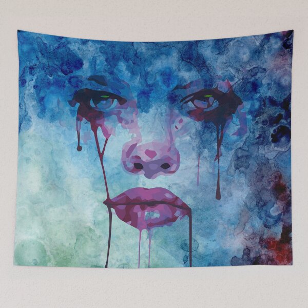 Item preview, Purple Crying Eyes Watercolor Decor designed and sold by Warrior Veteran Clothing.