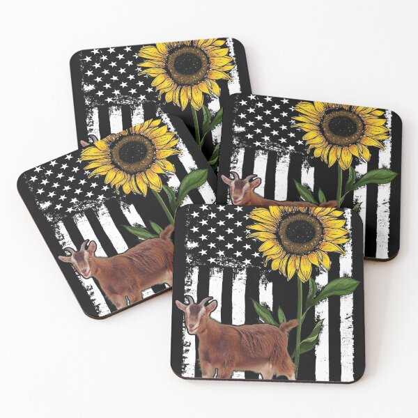 Item preview, Goat American Flag Sunflower Funny  designed and sold by HarrioBend.