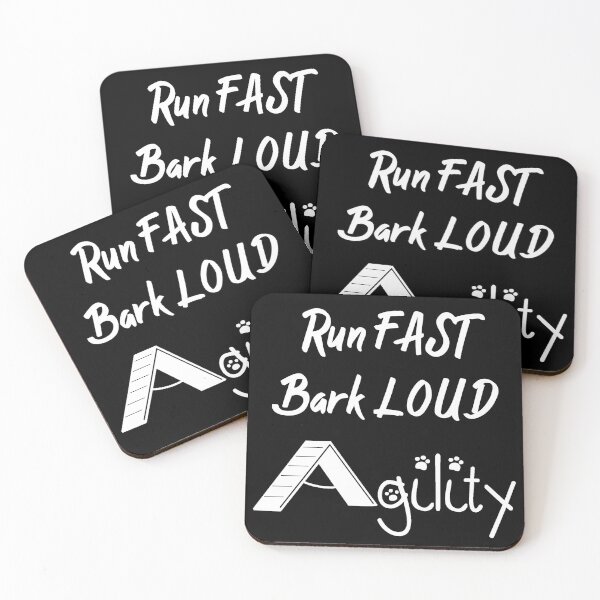 Item preview, Run FAST Bark LOUD Agility White designed and sold by Jessica Schwing.