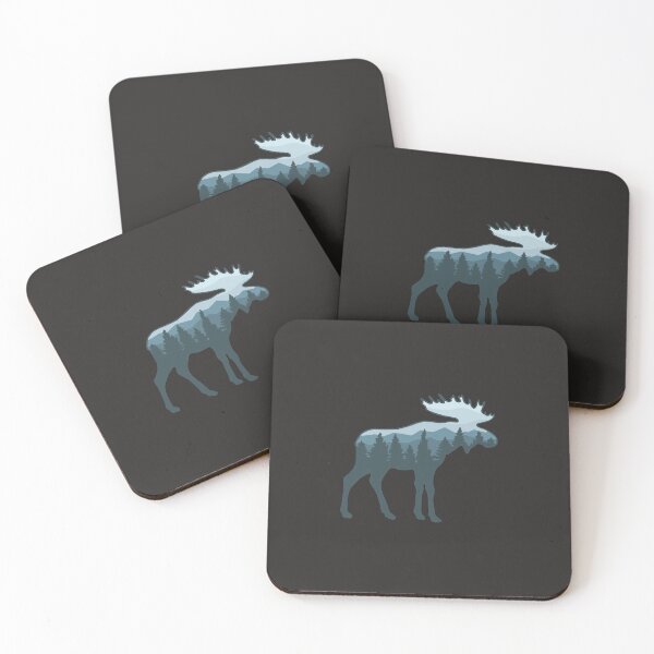 Item preview, Moose roaming the wilderness Sticker designed and sold by TomSchneide.