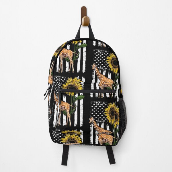Item preview, Giraffe American Flag Sunflower Funny designed and sold by HarrioBend.