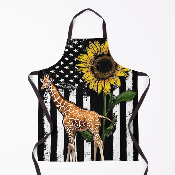 Item preview, Giraffe American Flag Sunflower Funny designed and sold by HarrioBend.