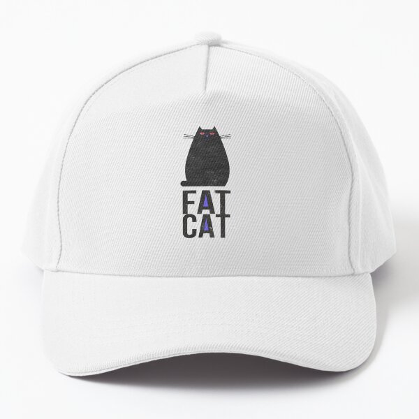 fat cat Baseball Cap