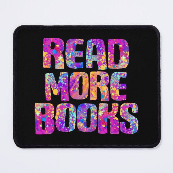 Item preview, READ MORE BOOKS (bright carnival paint splatter colors) designed and sold by Ofeefee.