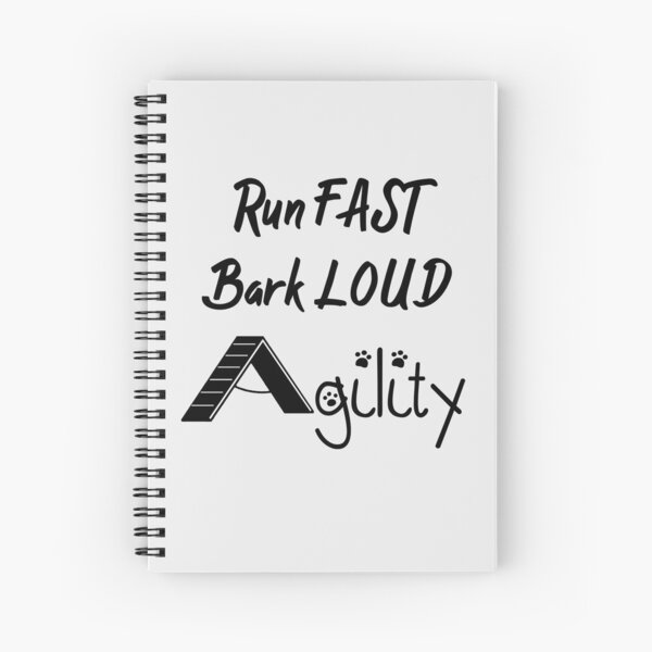 Item preview, Run FAST Bark LOUD Agility Black designed and sold by Jessica Schwing.