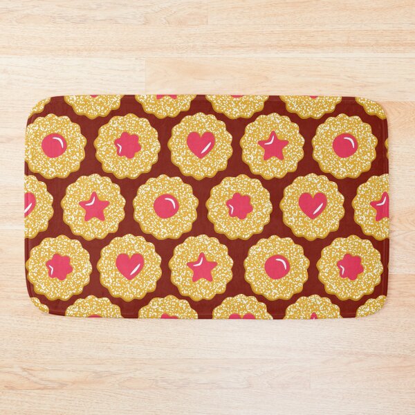 Item preview, Linzer Jam Filled Cookies Pattern Chocolate Brown designed and sold by cashewdays.