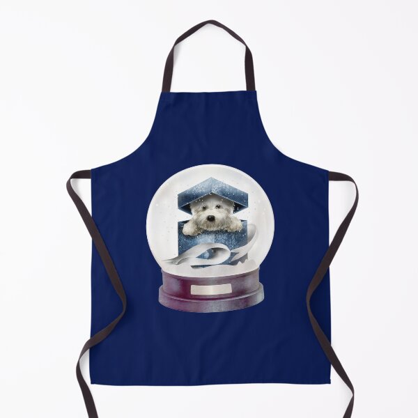 Item preview, Cute white puppy in a Christmas Snowglobe-gift for dog lovers designed and sold by BRtisticDesigns.