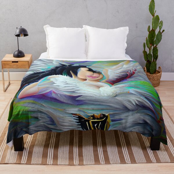 Item preview, Abstract Winged Angel Delilah Ai Art designed and sold by Melissa Park.