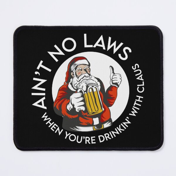 Item preview, Funny no Laws Santa Claus gift idea designed and sold by BRtisticDesigns.