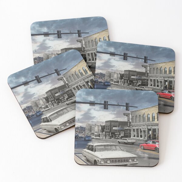 Item preview, Mashup Batavia, IL - Looking west on Wilson Street - SW Corner of Wilson & River Street (Illinois Route 25) designed and sold by Shumway  Studio.