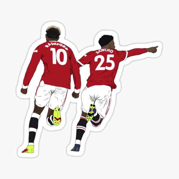 Artikel-Vorschau von Jadon Sancho Marcus Rashford Torjubel, designt und verkauft von Hevding.