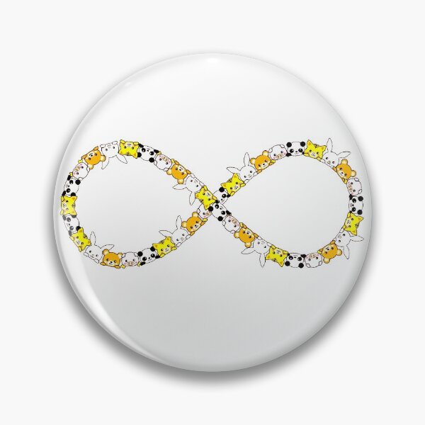 Item preview, CUTE ANIMALS INFINITY PANDA CAT RABBIT designed and sold by ThoughtlessDude.