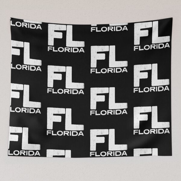 Artikelvorschau, FL Florida Staat Vintage Typografie entworfen und verkauft von Creatively Torn.