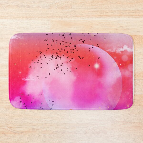 Item preview, Ethereal flying fantasy jellyfishes in sunset designed and sold by Otterandpanda.