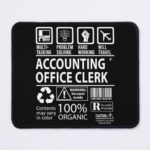 Item preview, Accounting Office Clerk T Shirt - MultiTasking Certified Job Gift Item Tee designed and sold by andahanson.