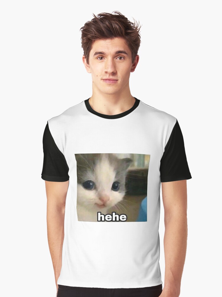 hehe cat Essential T-Shirt for Sale by shannyyyy