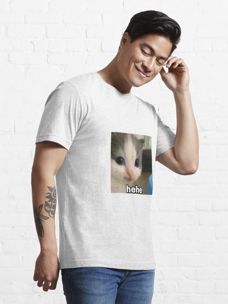 hehe cat Essential T-Shirt for Sale by shannyyyy