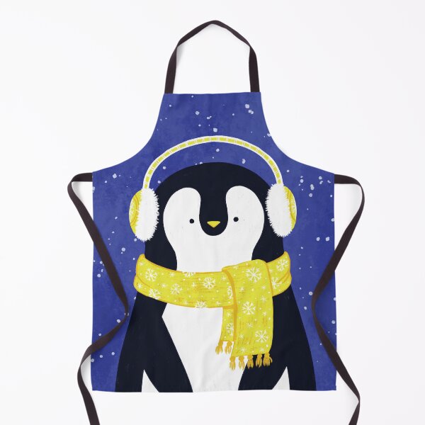 Item preview, Pingüino navideño kawaii con elegante atuendo de invierno designed and sold by ShyOwlet.