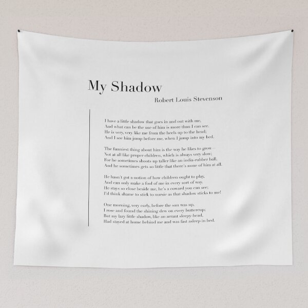 Item preview, My Shadow by Robert Louis Stevenson designed and sold by wisemagpie.