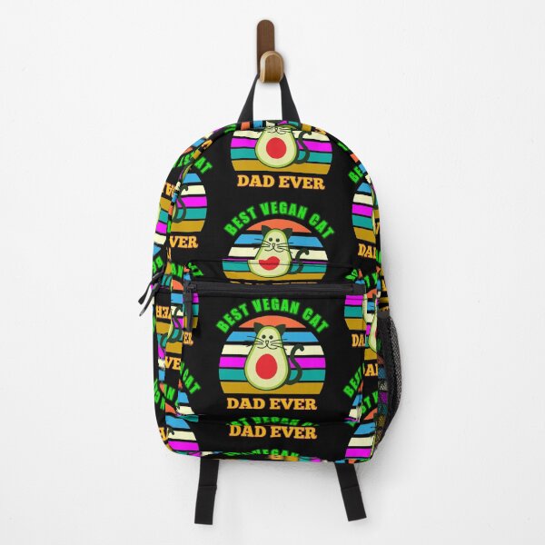 Item preview, Best Vegan Cat Dad Ever - Funny Vegan Cat Dad designed and sold by Delandor.