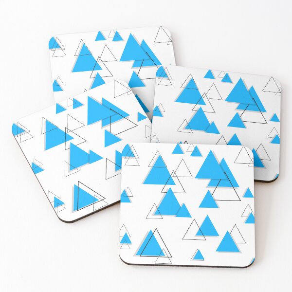 Item preview, Triangle Geometric Light Blue and Black designed and sold by Tshirtstory.