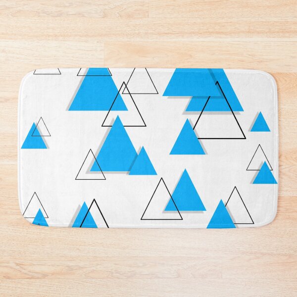 Item preview, Triangle Geometric Light Blue and Black designed and sold by Tshirtstory.