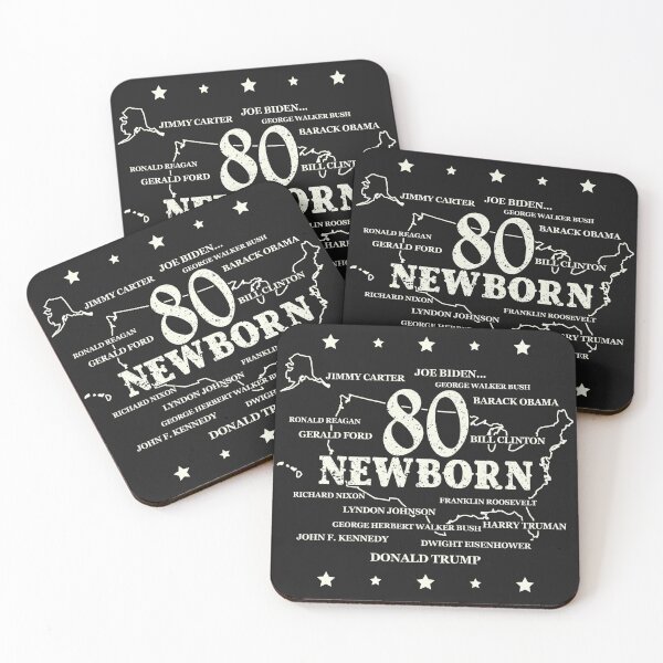 Happy 80th Birthday Coasters for Sale Redbubble