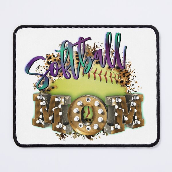 Item preview, Softball Mom Cheetah Print Marquee Lights designed and sold by ChicoryJunction.