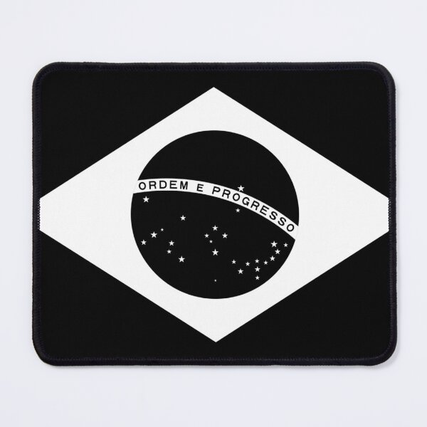 Item preview, Black & White Brazilian Flag designed and sold by holografica.