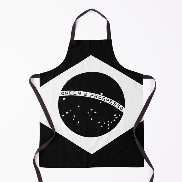 Item preview, Black & White Brazilian Flag designed and sold by holografica.