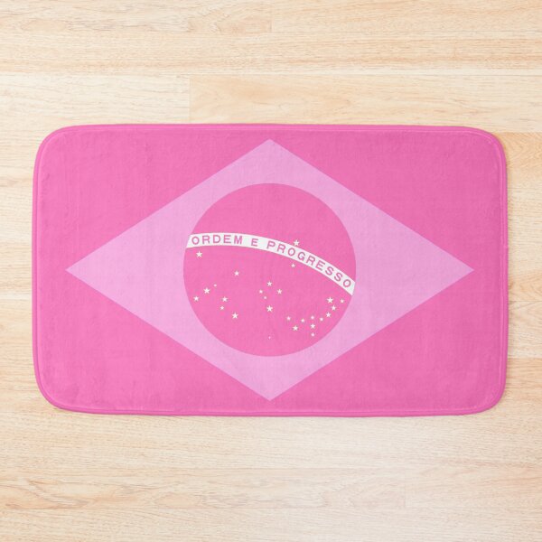 Item preview, Pink Brazilian Flag designed and sold by holografica.