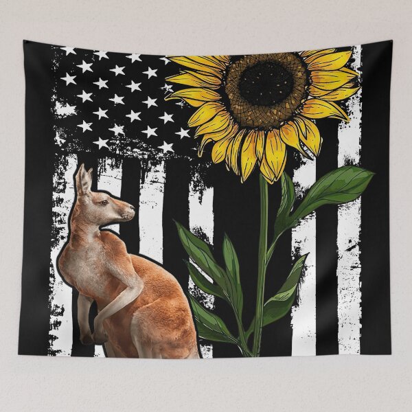 Item preview, Kangaroo Sunflower Funny  designed and sold by MignonBeauty.