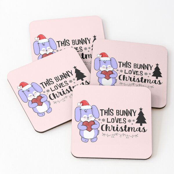 Item preview, This Bunny Loves Christmas | Punny Bunny | Christmas (Blue x White) designed and sold by the-krisney-way.